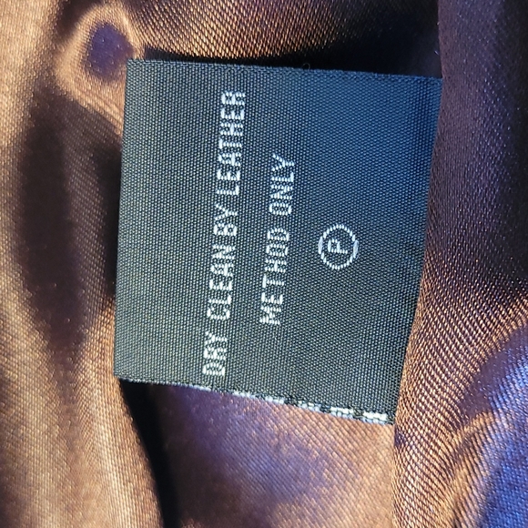 Pamela McCoy Couture vintage leather coat size M - Picture 12 of 13